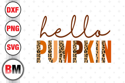 Hello Pumkin Half Leopard PNG&2C; JPG Files