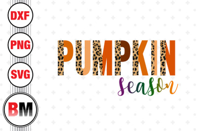 Pumpkin Season Half Leopard PNG&2C; JPG Files