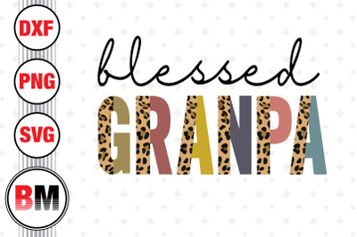 Blessed Grandpa Half Leopard PNG, JPG Files