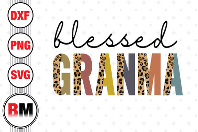 Blessed Grandma Half Leopard PNG, JPG Files