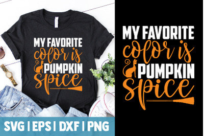 My favorite color is pumpkin spice