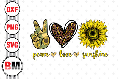 Peace Love Sunshine PNG Files