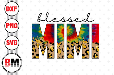 Blessed Mimi Leopard, Tie Dye PNG Files