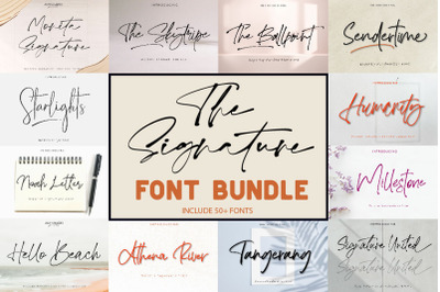 The Signature Font Bundle Sale