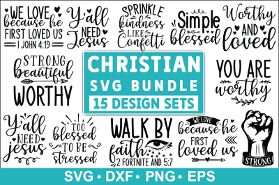 Christian SVG Bundle&2C; Christian Quotes