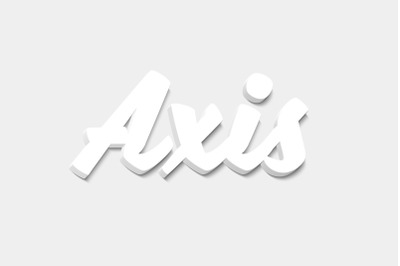 Axis 3D Text Effect PSD