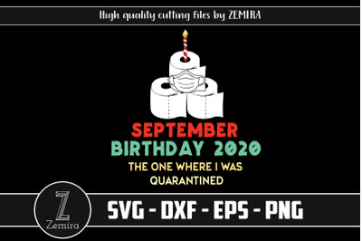 September Birthday 2020 Quarantine