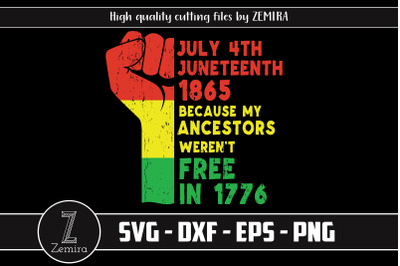 Juneteenth 1865 SVG