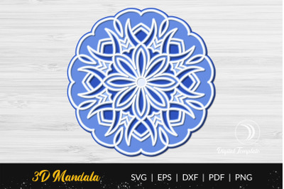 3D Layered Mandala Cut File