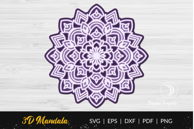 3D Layered Mandala Cut File