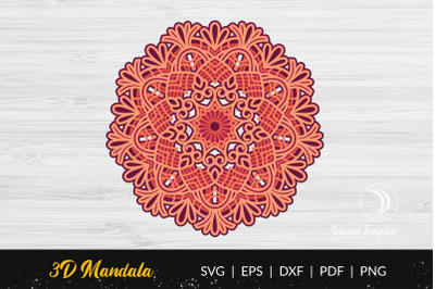 3D Layered Mandala Cut File