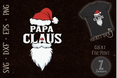 Papa Claus Dad Santa SVG