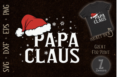 Papa Claus Funny Dad Santa SVG