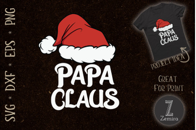 Papa Claus Dad Santa Claus SVG