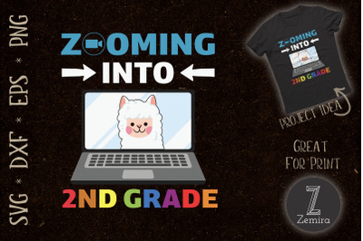 Zooming Into 2nd Grade Virtual Llama SVG