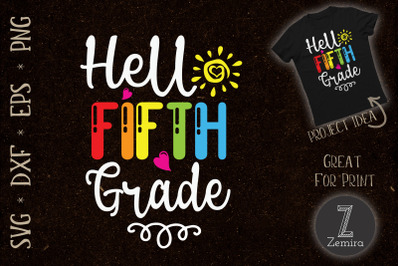 Hello Fifth Grade Back to School