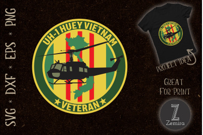 UH1 Huey Vietnam Veteran Helicoper