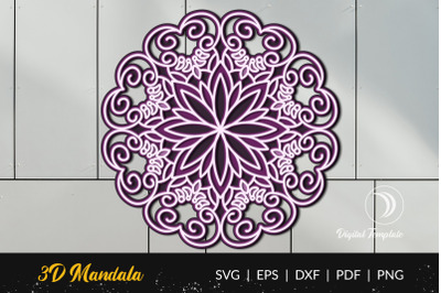 Layered Mandala Cut File