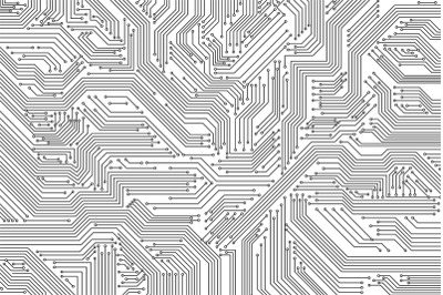 Microchip technology background. Abstract circuit, digital electronics