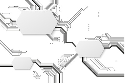 Motherboard background. Technology circuit, tech art graphics with con