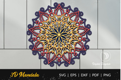 Layered Mandala Cut File