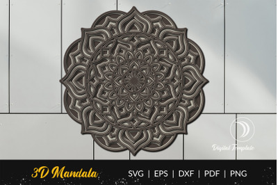 Layered Mandala Cut File