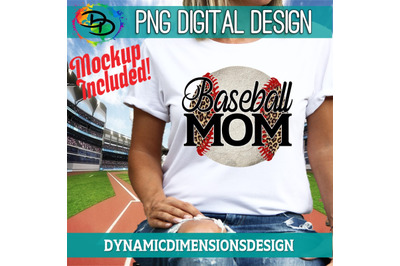 Baseball Mom, Baseball Mom Sublimation Design, Hand Drawn PNG, Digital