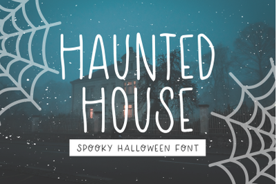 HAUNTED HOUSE Spooky Halloween Font
