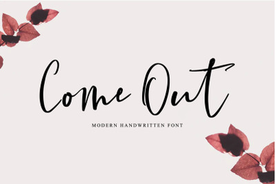 Come Out | Handwritten Font