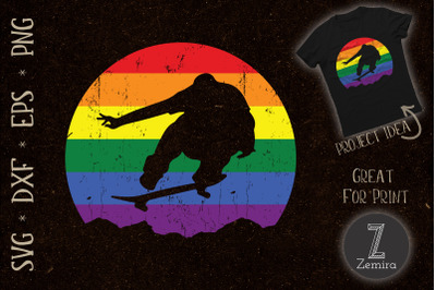 LGBT Skateboard Skate Lover