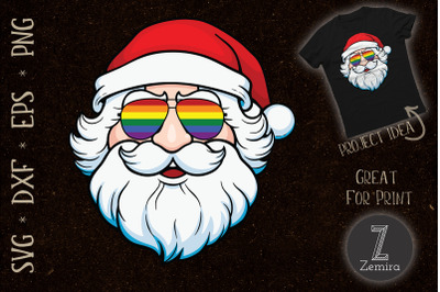 Santa Claus LGBT Pride Sunglasses