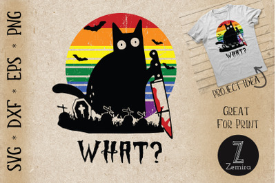 What Cat Halloween LGBT Pride