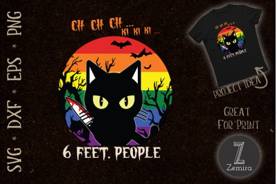 6 Feet People Halloween Cat LGBT Pride