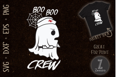 Boo Crew Nurse Ghost Funny Halloween2020