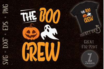 The Boo Crew Funny Halloween Ghost