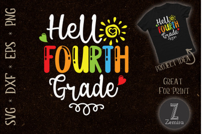 Hello Fourth Grade Back To School