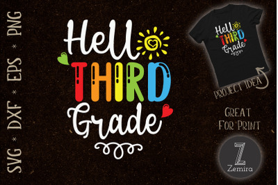 Hello Third Grade Back To School