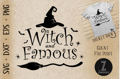 Witch And Famous Funny Halloween