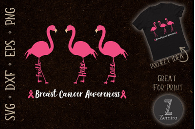 Breast Cancer Awareness Flamingo Hope