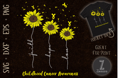 Sunflower Childhood Cancer Awareness