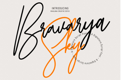 Bravarya Sky Signature Font