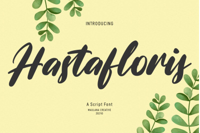 Hastafloris Script Font