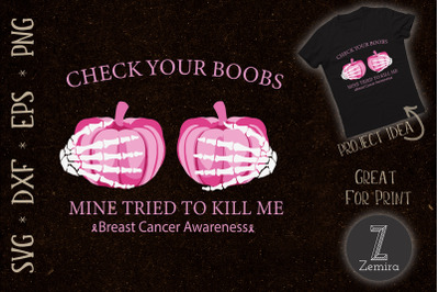 Check your boobs Breast cancer Pumpkin