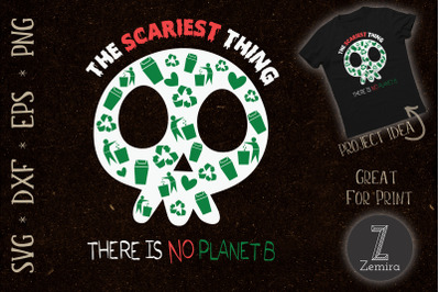 There is NO Planet B Save Earth Skull