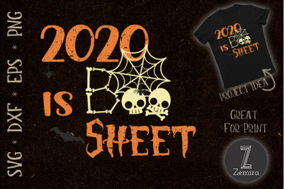 2020 Boo Sheet Skull Skeleton Halloween