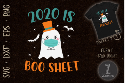 2020 Is Boo Sheet Halloween Ghost Mask