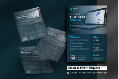 Business Corporate Solution Flyer Template