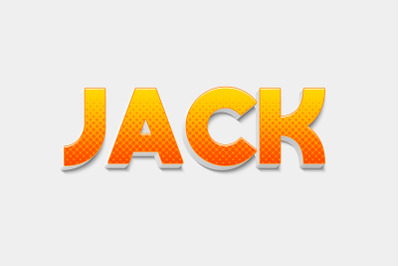 Jack 3D Text Effect PSD