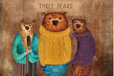 Three bears png
