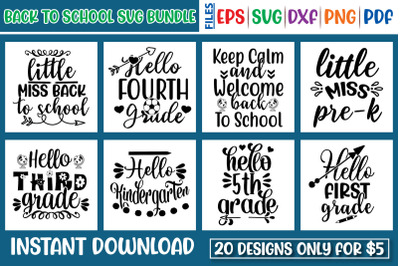 Back to school SVG Bundle vol.2